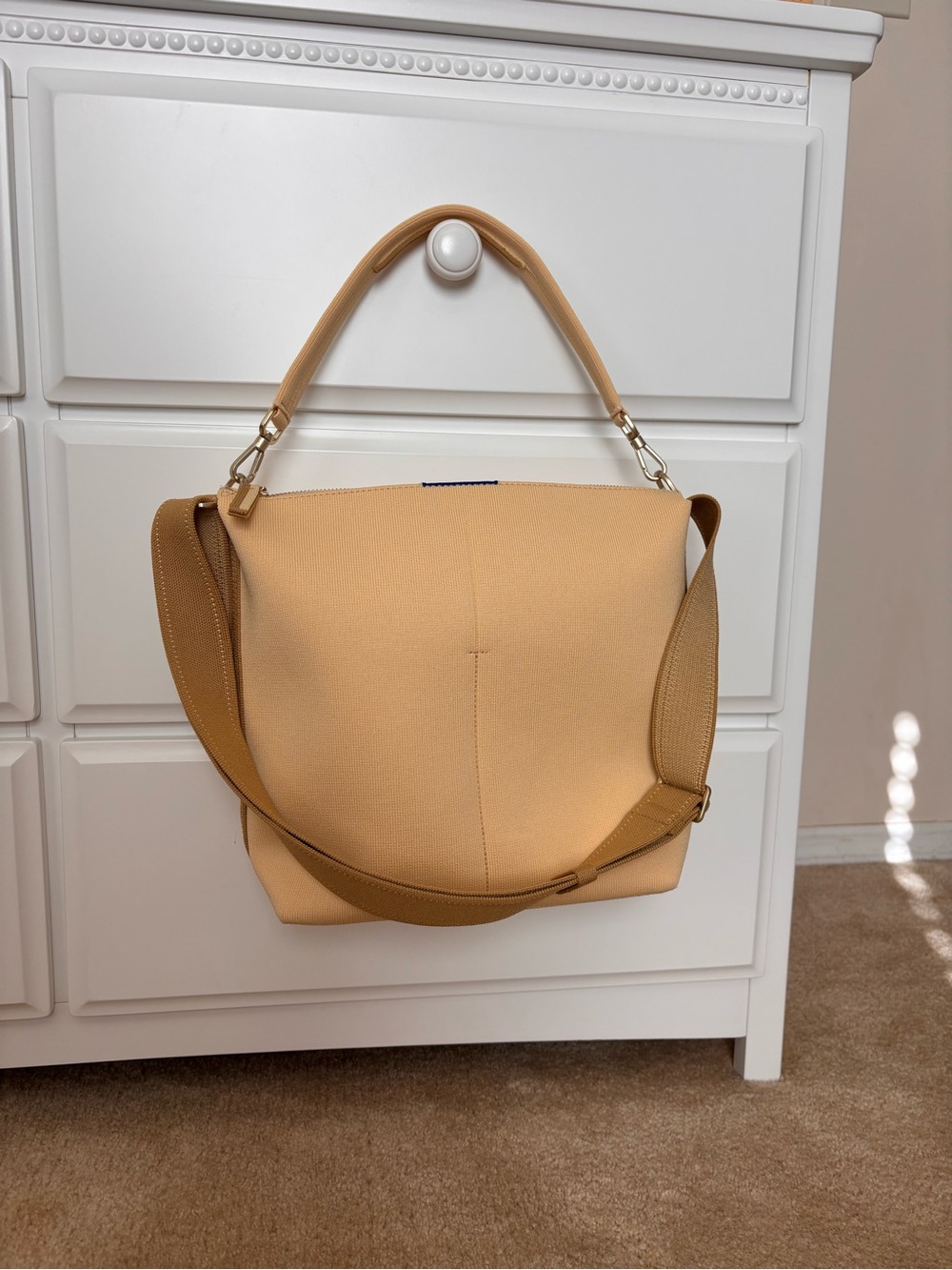 Rothy’s mini zip bucket butter yellow